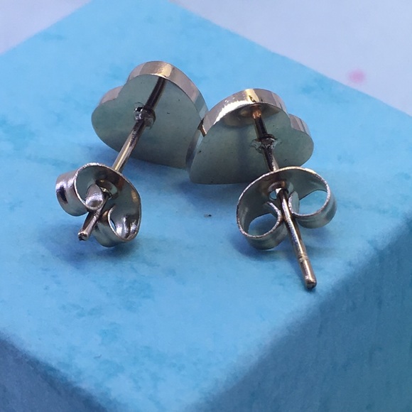 Rose gold forever love New York heart earrings - Picture 2 of 4